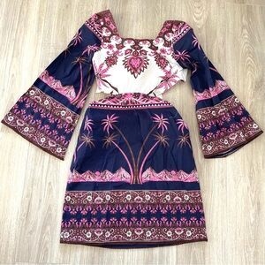 NWOT Figue Cotton Open Back Dress Sz S